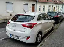 Rückansicht: Hyundai I30 Mk2 gesehen in Oktober 2020.