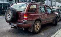 Rückansicht: Opel Frontera, gesehen in 10.2020.