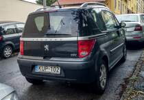 Rückansicht: Peugeot 1007, gesehen in 08.2020.
