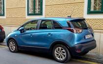 Rüückansicht: Opel Crossland X, gesehen in 09.2020.