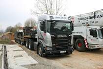 BKL Scania Sattelzug am 05.04.21 in Gelnhausen Hailer