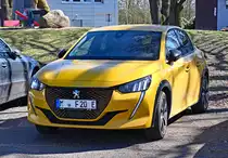 Peugeot 208 am Flugplatz Bonn-Hangelar - 30.03.2021