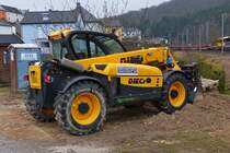 Teleskoplader Dieci Agri Farmer 30,7, gesehen nahe einer Baustelle. 04.2021
