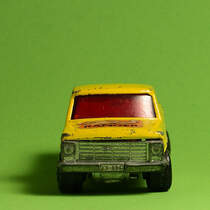 Ford Pickup, Matchbox mit gebrauchsspuren. Tabletop Fotografie im Dez. 2020