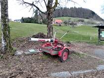 Ein Rosenbauer Hänger zur Brandbekämpfung in Schweigmatt Datum 11.4.21