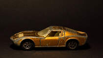 Lamborgini Miura,Matchbox Nr.33 (1973). Tabletop Fotografie im April 2021