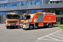 BF Frankfurt am Main Mercedes Benz Actros RW und Axor RW-Schiene am 23.04.21 bei einen spontanen Fotoshooting
