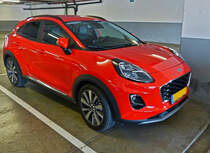 Ford Puma, gesehen in einem Parkhaus. 04.2021 