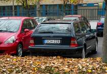 Mercedes-Benz C-Klasse T-Modell W202 fotografiert von Hinten in November, 2020.