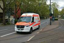 ASB Mercedes Benz Sprinter KTW am 22.05.21 in Frankfurt am Main 