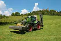Fendt 930 Vario mit Claas Schneidwerken beim 2. Schnitt am 11.06.21 in Ronneburg