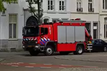 Mercedes Benz Gerätewagen mit Krananbau der Maastrichter Feuerwehr. 06.2021