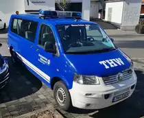 =VW T5 des THW, eingesetzt zum Transport der mobilen Corona-Impfteams. 04-2021