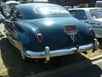 Heckansicht eines Hudson Series 4A Pacemaker Custom Sedan aus dem Jahr 1951. Oldtimertreffen an der  Alten Dreherei  in Mülheim an der Ruhr am 19.06.2021 und 20.06.2021.