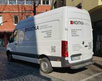 =MB Sprinter der KOITKA-Innenausbau GmbH steht im April 2021 in Hünfeld
