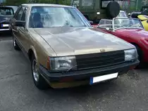 Datsun Laurel der Baureihe C31, gebaut von 1980 bis 1984. Den Laurel gab es in etlichen Motorversionen mit Vier- und Sechszylinderreihenmotoren mit Hubräumen von 1770 cm³ und 2753 cm³. Der abgelichtete Datsun Laurel ist das 2.8l Dieselmodell mit einem Hubraum von 2753 cm³ und einer Leistung von 84 PS. Oldtimertreffen an der  Alten Dreherei  in Mülheim an der Ruhr am 19.06.2021 und 20.06.2021.