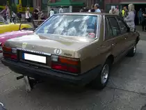 Heckansicht eines Datsun Laurel der Baureihe C31. Oldtimertreffen an der  Alten Dreherei  in Mülheim an der Ruhr am 19.06.2021 und 20.06.2021.