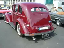 Heckansicht eines Humber Snipe 75 Saloon. Oldtimertreffen an Mo´s Bikertreff in Krefeld am 27.06.2021.