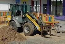 =Kramer 850 steht im April 2021 auf einer Baustelle in Petersberg-Marbach