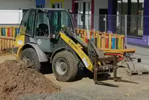 =Kramer 850 steht im April 2021 auf einer Baustelle in Petersberg-Marbach