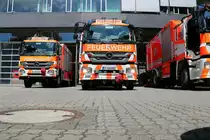 Berufsfeuerwehr Frankfurt am Main Mercedes Benz Axor Rüstwagen Schiene 1 am 03.07.21 in Frankfurt an der BLW1