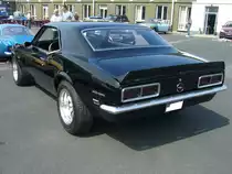 Heckansicht eines Chevrolet Camaro des Modelljahres 1967. Oldtimertreffen an Mo´s Bikertreff in Krefeld am 27.06.2021.