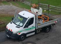 =MB Sprinter der Firma VON ALTENBURG unterwegs zur Entleerung der Kanalschachteimer, 04-2021