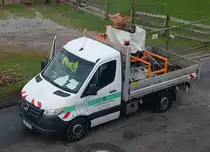 =MB Sprinter der Firma VON ALTENBURG unterwegs zur Entleerung der Kanalschachteimer, 04-2021