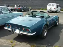 Chevrolet Corvette C3 Stingray Roadster aus dem Jahr 1972. Oldtimertreffen an Mo´s Bikertreff in Krefeld am 27.06.2021.
