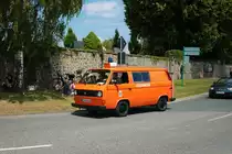 VW T3 am 04.07.21 bei einer Oldtimer Parade zum Jubiläum 75 Jahre Kreisfeuerwehrverband Gießen in Lich (Hessen)