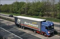 DAF XF105.410SCC  SuperSpaceCab  der BERKMANN Transporte&Logistik aus H�chst/Tirol. Berkmann hat sich auf den Transport von Ladungs- und Sammelgutverkehren von und nach Deutschland, BeNeLux, Italien und der Schweiz spezialistiert. (15.04.2009)
