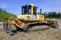 Komatsu D61 EX, japanischer Bulldozer mit 170 PS, Juni 2021
