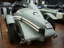 Heckansicht eines Bentley Special Mark VI 3/8 Racer. Classic Remise Düsseldorf am 13.07.2021.