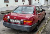 Rückansicht: Toyota Corolla E90 in Oktober 2020