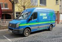 =VW Crafter von HYDRO-ZINK steht im April 2021 in Hünfeld