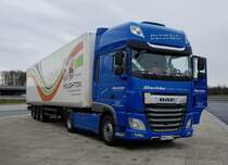 =DAF-Sattelzug der Lagerei JÄSCHKE rastet im April 2021 an der A 7