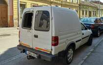 Rückansicht: Opel Combo B in Oktober, 2020.