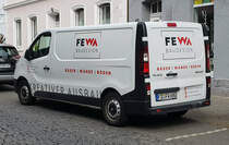 =Renault Trafic von FEWA-Baudesign steht im April 2021 in Hünfeld