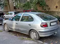 Rückansicht: Renault Mégane Mk1 in Oktober 2020.