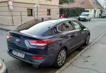 Rückansicht: Hyundai i30 Fastback in Oktober 2020.