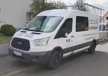 =Ford Transit von Baudekoration LIMPERT steht im Mai 2021 in Petersberg-Marbach