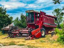 Case 1460 abgestellt und wartet auf deinen Einsatz, aufgenommen in Laxenburg 04.07.2021