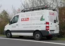 =MB Sprinter von KEIL-Feuerschutz steht im April 2021 in Hünfeld