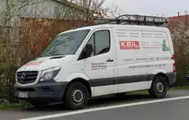 =MB Sprinter von KEIL-Feuerschutz steht im April 2021 in Hünfeld