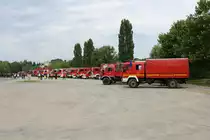 Hilfeleistungskontingent Hochwasser/Pumpen Aschaffenburg nach der Ankunft aus dem Katastrophengebiet in Rheinland Pfalz am 24.07.21