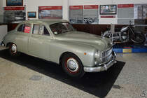 Dieser Cemsa Caproni F.11 aus dem Jahr 1949 ist im Luftfahrtmuseum Volandia in der Nähe des Flughafens Mailand-Malpensa ausgestellt. (April 2015)