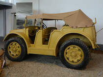 Der italienische Radschlepper Fiat-SPA TL37 war Anfang April 2014 im Luftfahrtmuseum Volandia in der Nähe des Flughafens Mailand-Malpensa zu sehen.