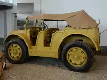 Der italienische Radschlepper Fiat-SPA TL37 war Anfang April 2014 im Luftfahrtmuseum Volandia in der Nähe des Flughafens Mailand-Malpensa zu sehen.