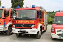Feuerwehr Alzenau Mercedes Benz LF am 24.07.21 auf dem Festplatz nach der Ankunft des Hilfeleistungskontingent Hochwasser/Pumpen Aschaffenburg aus dem Katastrophengebiet in Rheinland Pfalz