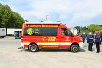 Feuerwehr Bessenbach Mercedes Benz Sprinter ELW am 24.07.21 auf dem Festplatz nach der Ankunft des Hilfeleistungskontingent Hochwasser/Pumpen Aschaffenburg aus dem Katastrophengebiet in Rheinland Pfalz